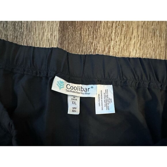 Coolibar NWT Wide Leg Culotte Pants Black Cropped UPF 50+ Women's XXL - Picture 5 of 8